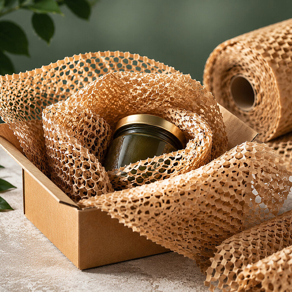 Honeycomb Wabenpapier für den sicheren Versand